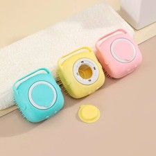 Silicone Pets Brush and Massage Bath Brush with Shower Gel Dispenser  Blue