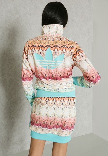 Adidas Originals x Farm Borbofresh Firebird Track Jacket Butterfly Size S UK10 - Picture 3 of 9