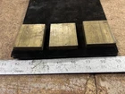MACHINIST  TOOL LATHE MILL Machinist Lot of Solid Brass Blocks