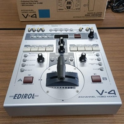 Roland Edirol V-4 4-Channel Video Mixer VJ Switcher w/ Power