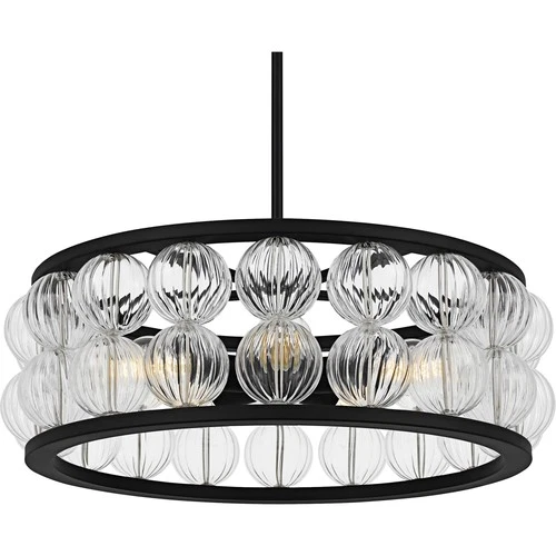 Quoizel TRK2823 Terrarock 5 Light 23"W Pendant - Black - Picture 8 of 11