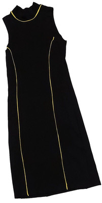 Clockhouse Kleid XS Damen schwarz eng ärmellos Stretch  sexy B1