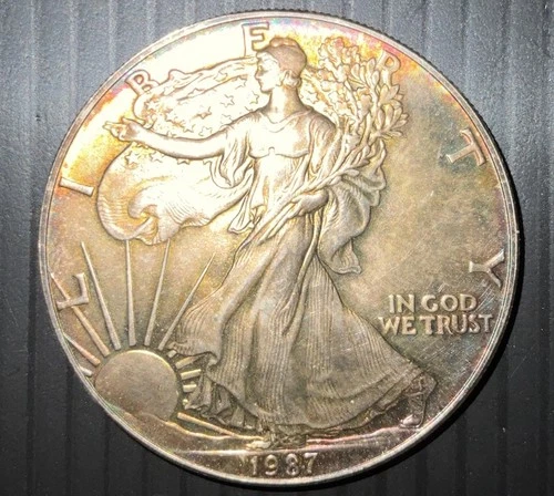 U.S. Mint American Eagle 1987 1 oz Silver Coin .999 Fine Bullion