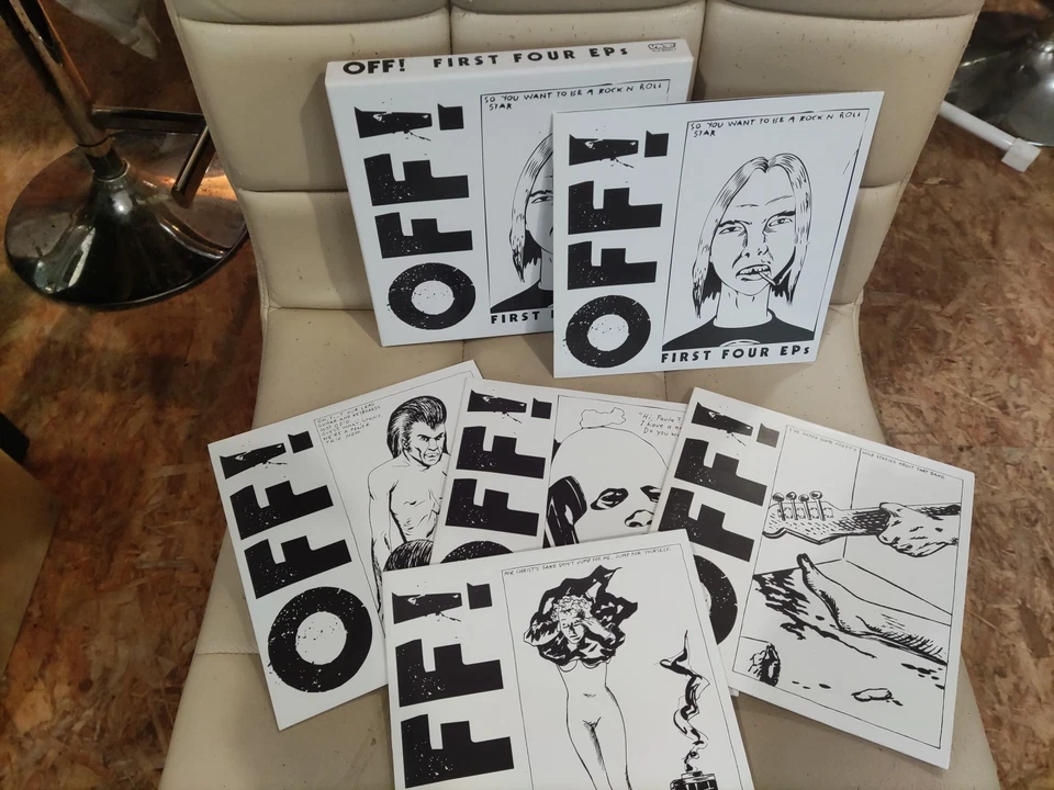 OFF! The First 4 EPs, Boxset 7inch Neuwertig Black Flag Circle Jerks - Bild 2 von 2