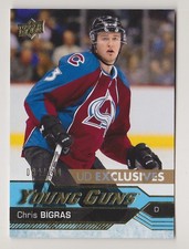 2016-17 Upper Deck Chris Bigras /100 UD EXCLUSIVES Young Guns Rookie Avalanche