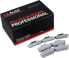 P Series Zinc Clip on Wheel Weights 0.75oz, 3/4oz, Coated, 50Pcs/Box Fit for Ste