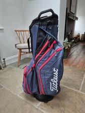Titleist Lightweight Golf Bag Cart Black 14 Way Divider Used, great condition