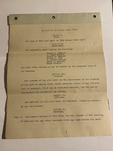 Flying Point Club By-Laws & Freeport, Maine Plan Blueprint Document (1909/1919)