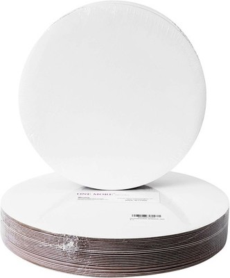 [25pcs] 12'' White Cakeboard Round,Disposable Cake Circle Base Boards Cake