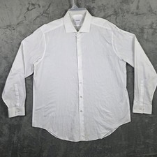 Calvin Klein Slim Fit White Dress Shirt Men's