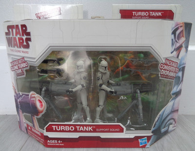 Star Wars The Clone Wars Turbo Tank Support Squad Actionfigur Set versiegelt