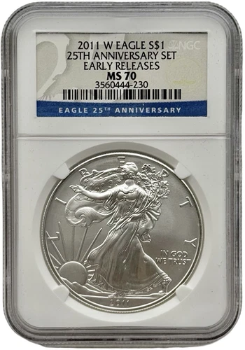 2011-W 1 oz American Silver Eagle NGC MS70 Early Releases