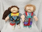 2 Rare Vintage Cabbage Patch Poseable Designer Line HM #18 Dolls Boy/Girl Pair