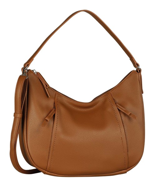 TOM Tailor Beca Hobo Bag M Schultertasche Tasche Cognac Hellbraun Neu-image