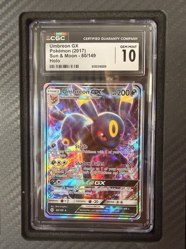 Umbreon-GX graded CGC 10 for sale on eBay