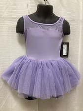 Bloch tank tutu Lilac Sweet Ballet Dance Mesh back classwear sz Small child