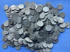 322 Average Circulated F-XF 1943-S U.S. Steel Cents No Rust! Great Group!