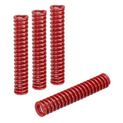 4pcs Die Spring 3/8'' OD x 2'' Length Alloy Steel SMH1008 Mould Spring, Red