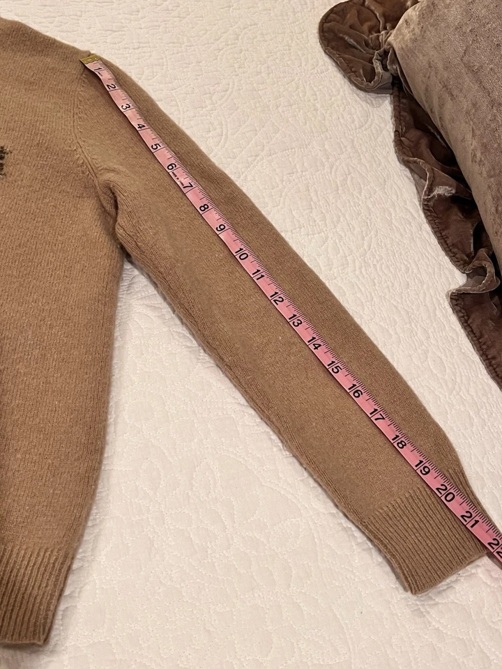 Vintage Lauren Ralph Lauren Lambs Wool Turtleneck Sweater L Equestrian Polo 90s - Image 4 of 4