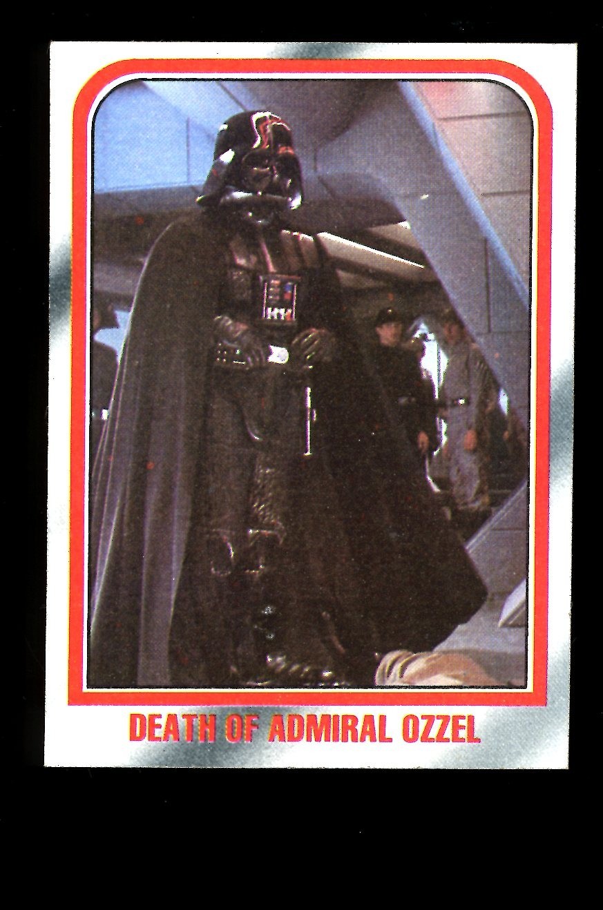Death of Admiral Ozzel #34 1980 Star Wars: Empire Strikes Back trading card — raw and PSA graded price guide