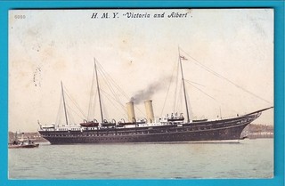 1905 Original Postcard H.M.Yacht VICTORIA & ALBERT