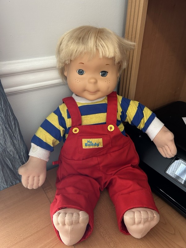 Vintage 1986 playskool My Buddy boy doll with original clothes toys