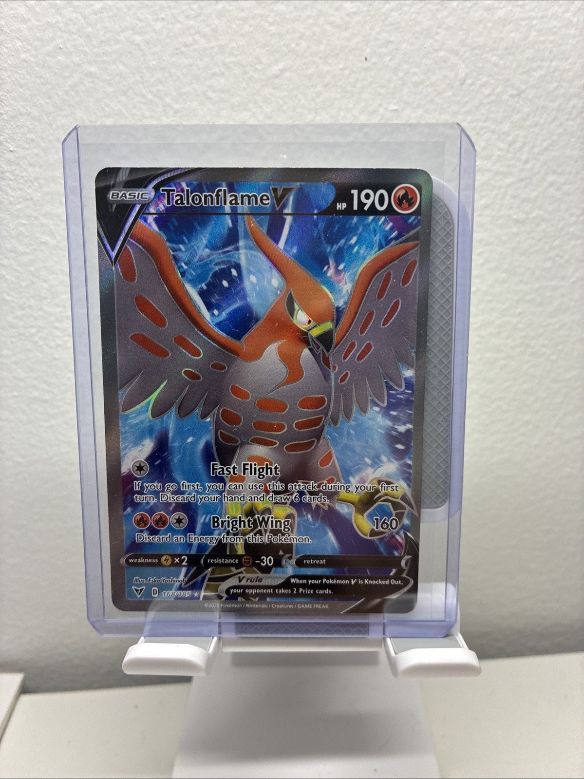 Talonflame V (Full Art) 168/185 Swsh04: Vivid Voltage Holo