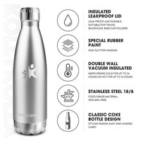 Edelstahl Trinkflasche 500Ml Vakuum Thermos Bpa-Frei Auslaufsicher KollyKolla