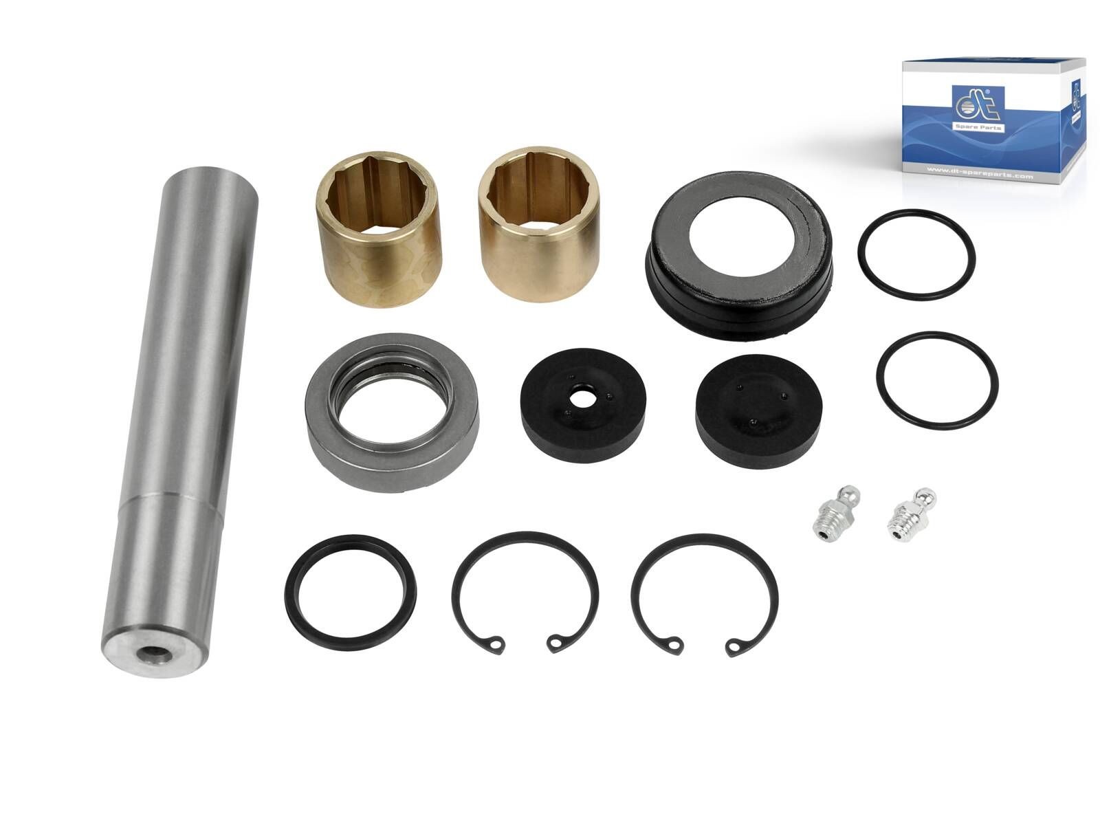 Kit pivot de fusée de roue 28mm DT Spare Parts 6.94010 pour axe de direction poids lourd