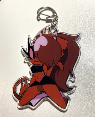Helluva Boss Sallie May Valentines Day Acrylic Keychain