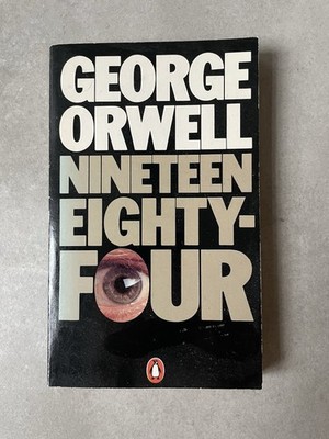GEORGE ORWELL - 1984 NINETEEN EIGHTY-FOUR - BLACK COVER PENGUIN EDITION - 1983