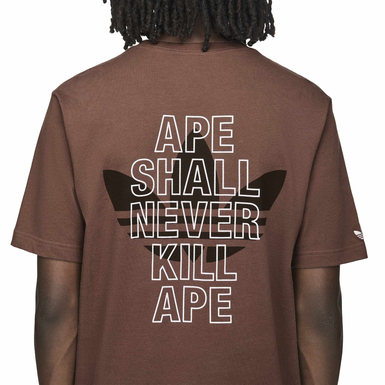 Adidas Originals x Bape Men's APE (Earth Strata) Short Sleeve T-Shirt KF4915 thumbnail 4