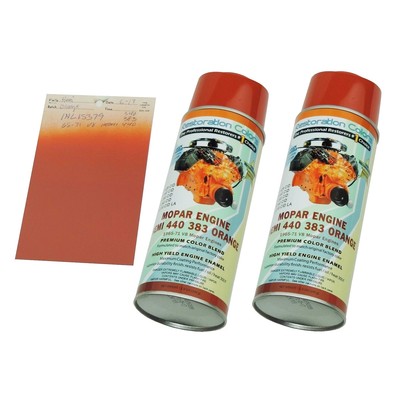 Spray Paint Engine Enamel Hemi 440 383 Orange High Temp 1966-71 Mopar Dodge 2pc