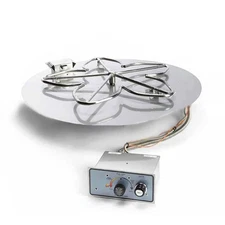 HPC Fire Flame Sense Gas Fire Pit Kit, 18x18in. Pan 12in. Torp Burner, NG