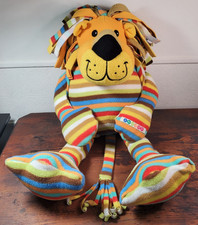 BeePosh by Melissa and Doug Elvis Lion Plush Toy Striped Floppy 27" Full Body