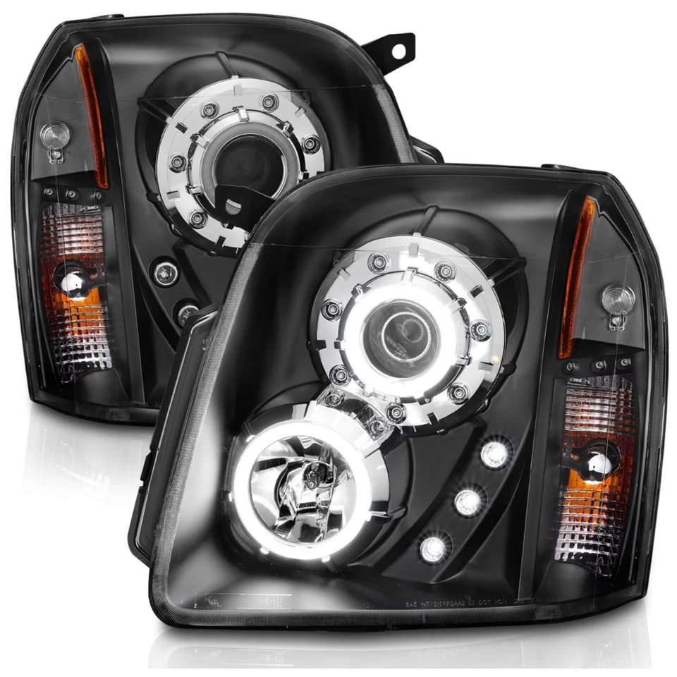 Anzo 111148 Headlight For GMC Yukon 2007-2014 Left & Right Halogen Black Housing - Imagem 3 de 4