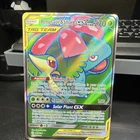 Venusaur & Snivy GX Cosmic Eclipse Secret Rainbow Rare Card 249/236 NM Condition