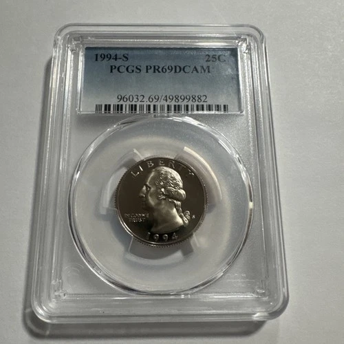 1994 S Silver Washington Quarter Proof PCGS PR69DCAM