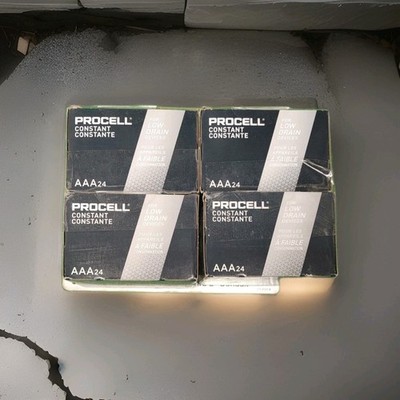 96 New AAA Procell Alkaline Batteries by Duracell PC2400 NEW (4 boxes)