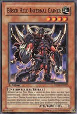 YuGiOh Böser HELD Infernal Gainer DP06-DE007 Common Deutsch Excellent unl.