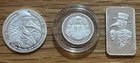 LOT OF 3 RECKLESS METALS AND TORMINT .999 FINE SILVER ROUNDS