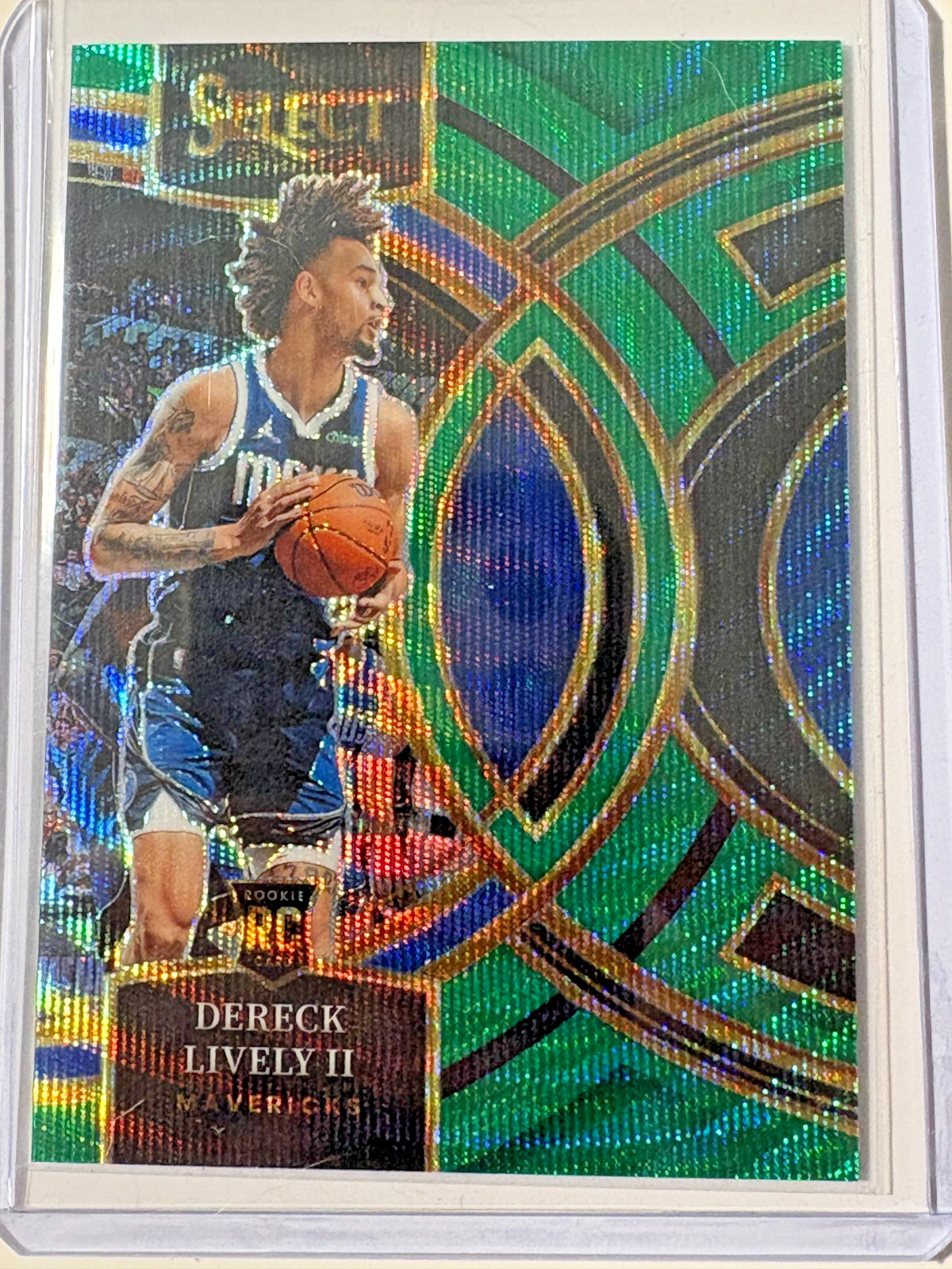 Dereck Lively II 2023-24 Panini Select Prizms Green Wave #111 (RC) 35/50