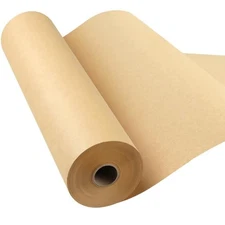 Brown Kraft Paper Roll 15" 200ft for Crafts Gift Wrapping Decoration Shipping