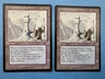 MTG Ice Age Ed., Kjeldoran Outpost x 2! 1995 Vintage Magic!