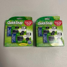 2x Fujifilm 2 Packs Quicksnap Flash 400 Disposable Cameras EXPIRED