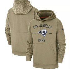 Nike Mens NFL Los Angeles Rams Salute To Service Hoodie Dri-FIT AT6746-297 Small