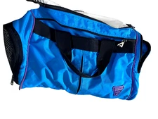 Athalon Sports Gear Sports One  Duffle Bag Teal Black Nylon 17 x 12 x 8 Athletic