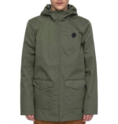 DC SHOES EXFORD HOODED M65 JACKET VINTAGE GREEN (S)
