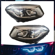 LED Headlights L+R For 15-19 Mercedes Benz B-Class W246 A2469063301 A2469063401