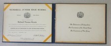 Vintage 1940's Declaration Of Independence  Constitution Of The US  NJ Booklet